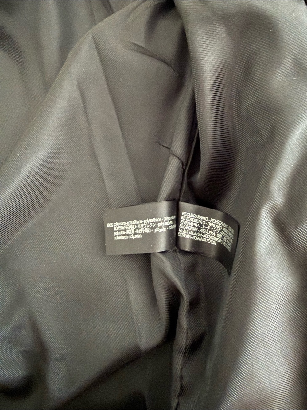 Zara Men's Black Faux Leather Moto Jacket - Picture 5 of 5